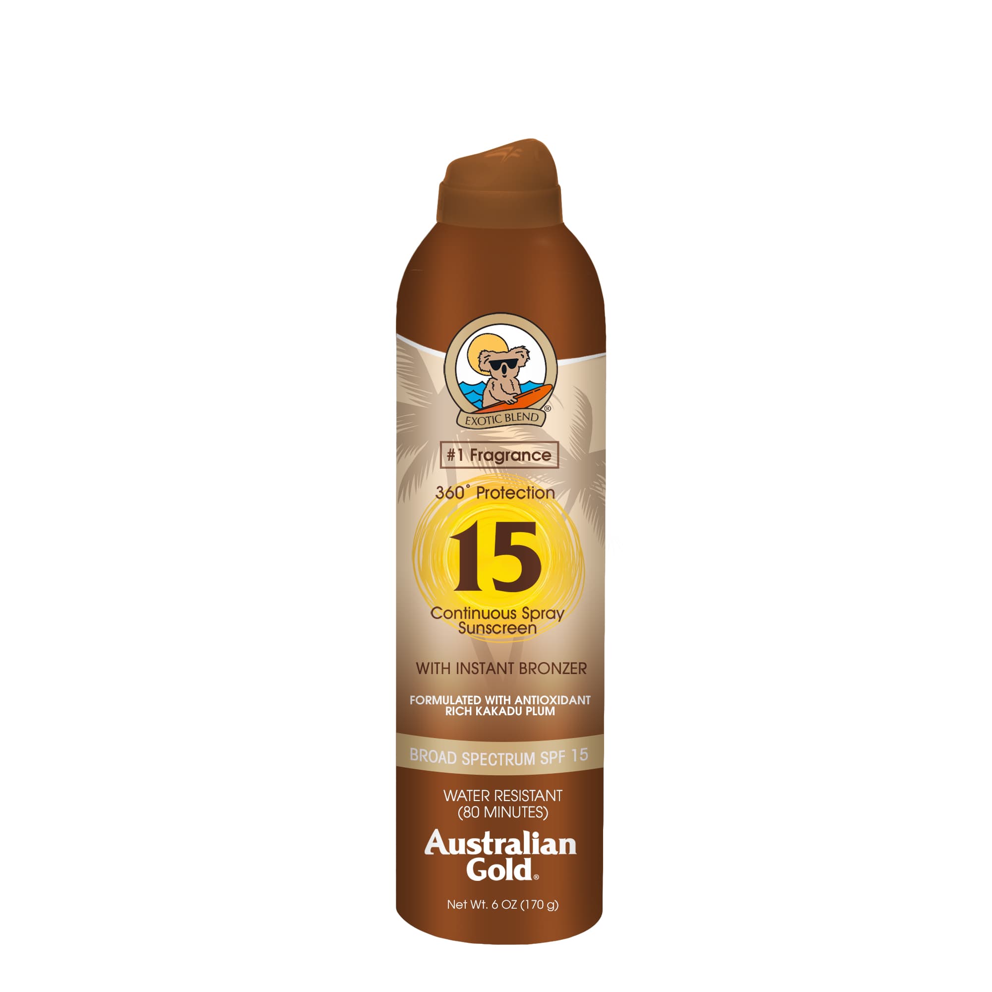 Continuous Spray w/ Instant Bronzer