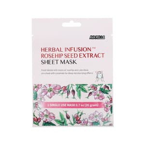 Herbal Infusion Rosehip Seed Extract Sheet Mask