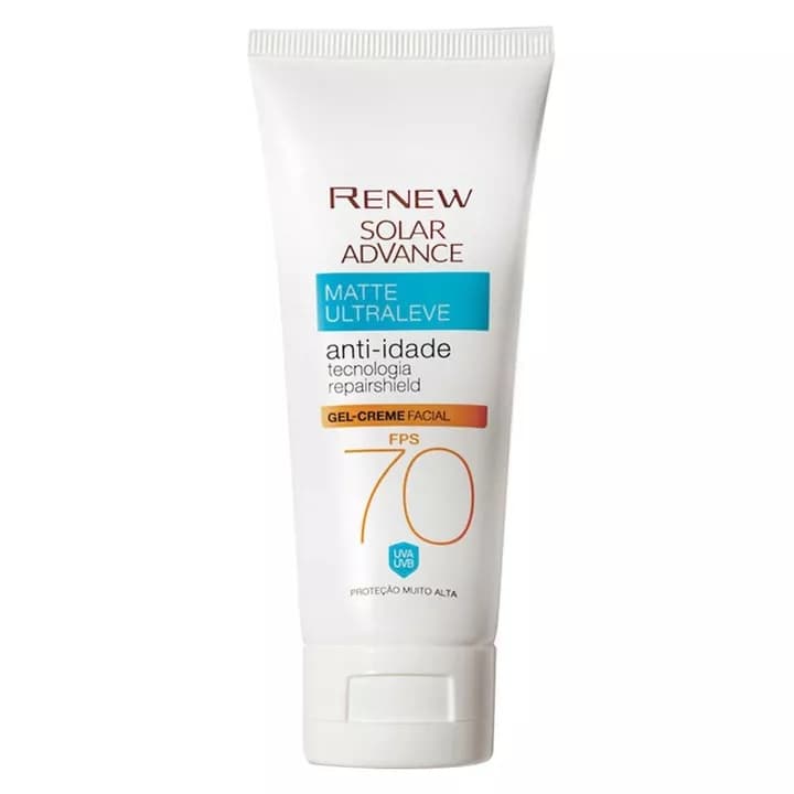 Solar Advance Matte Ultraleve Anti-Idade FPS 70 Renew
