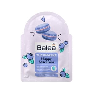 Tuchmaske Macaron Blaubeere Happy