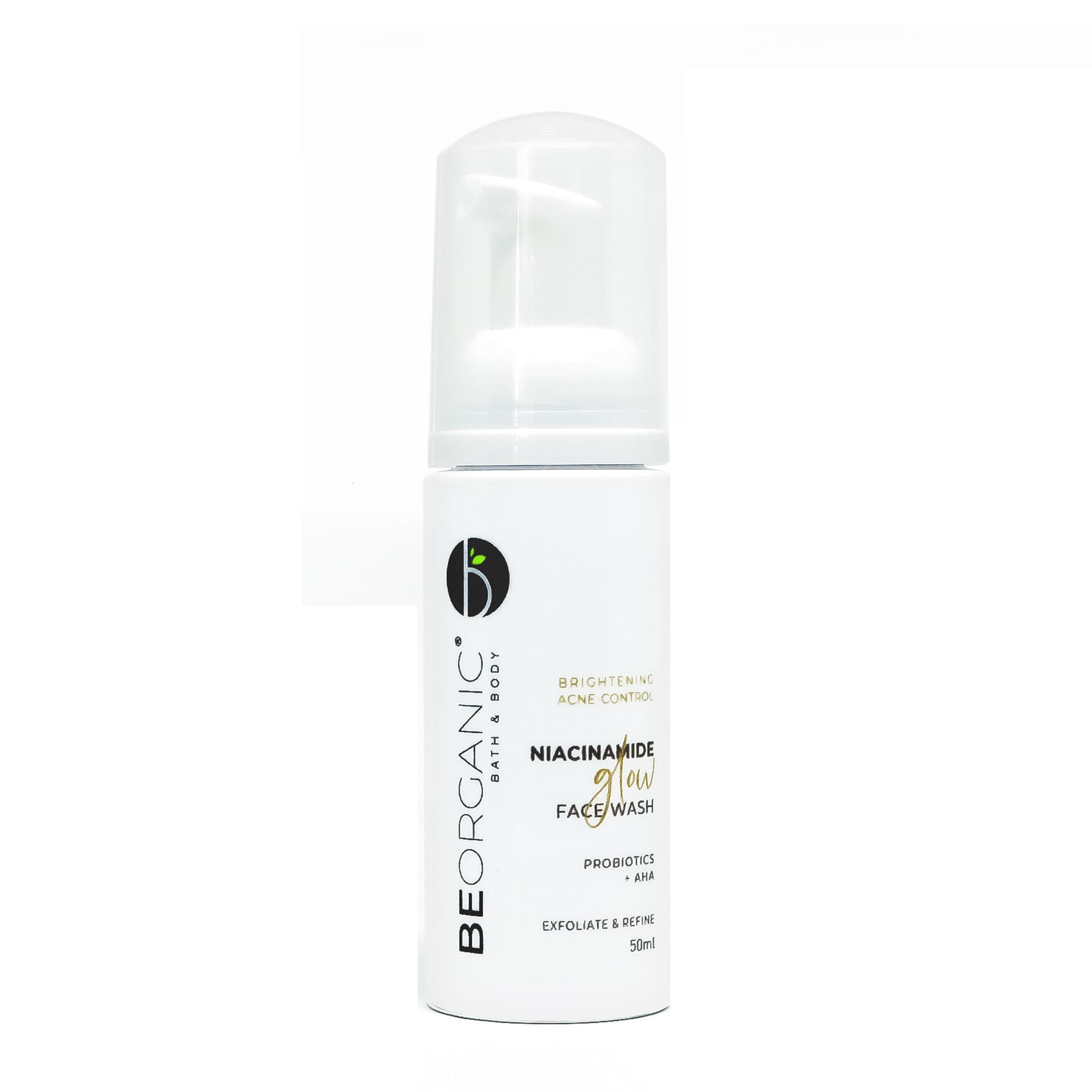 Niacinamide Glow Face Wash with Probiotics + AHA