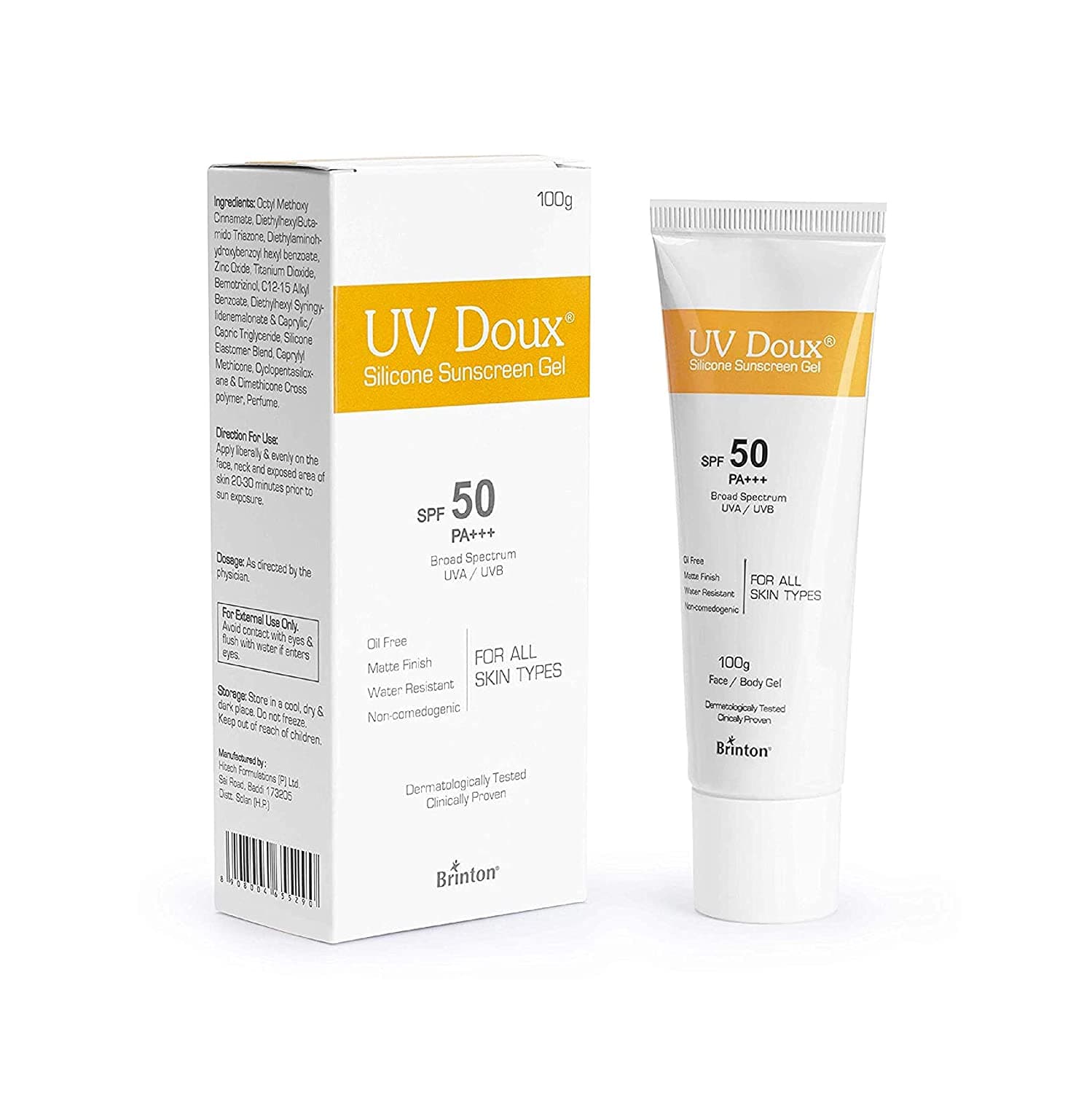 UV Doux SPF 50 Silicone Sunscreen Gel