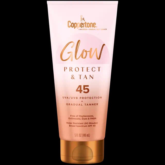 Glow Protect &Tan SPF 45 Sunscreen Lotion
