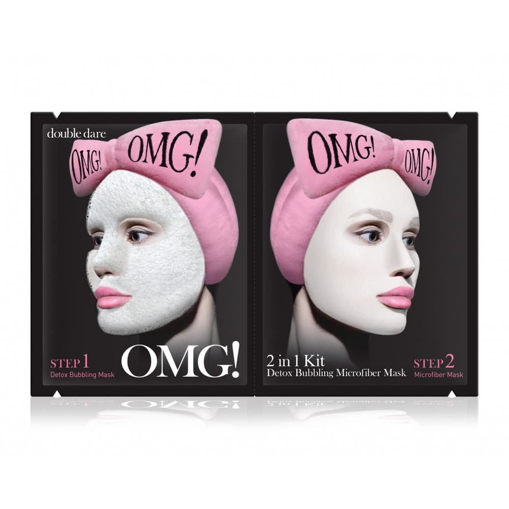 OMG! 2in1 Kit Detox Bubbling Microfiber Mask