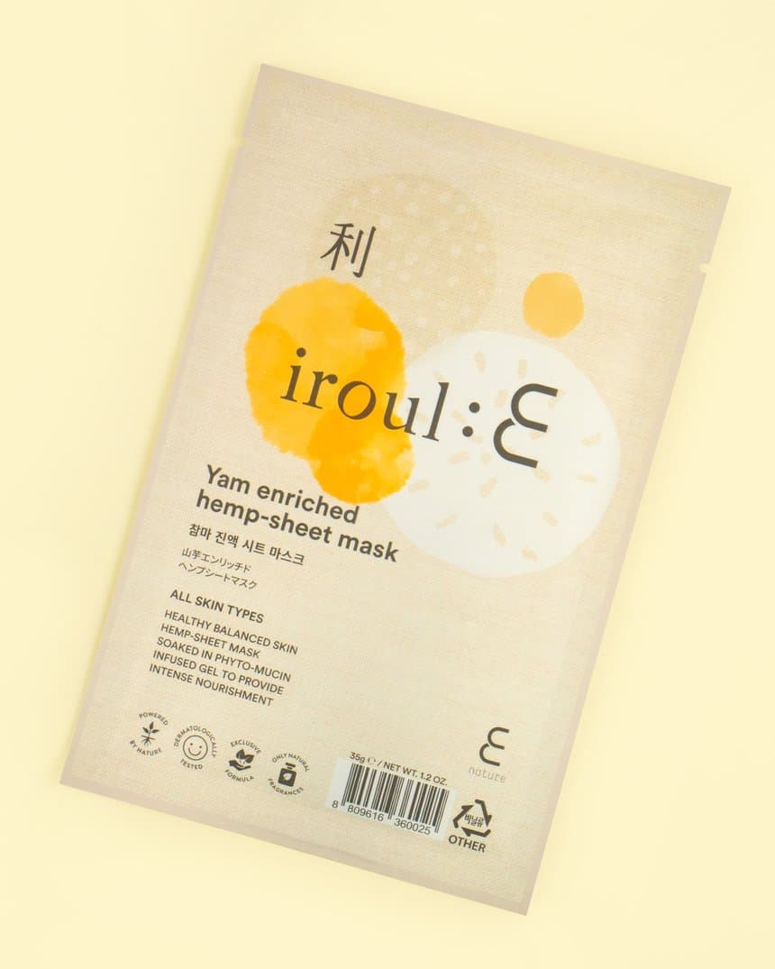 Yam Enriched Hemp-Sheet Mask