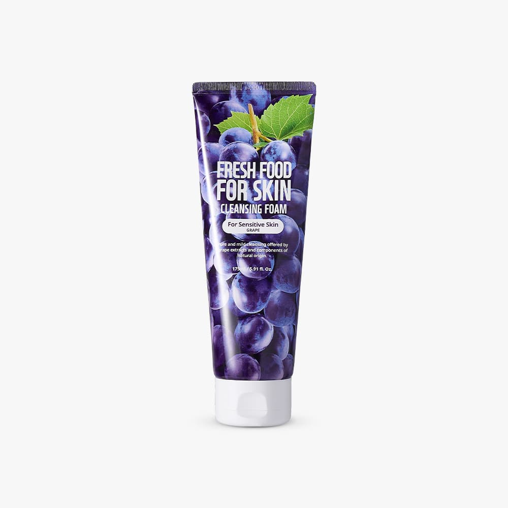 Fresh Food For Skin Facial Cleansing Foam - Grape