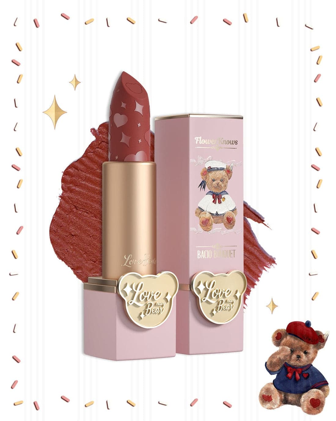 Love Bear Matte Lipstick - Milk Tea Bear