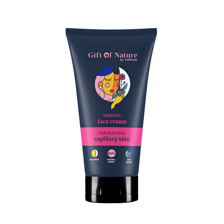 Prebiotic Face Cream for Couperose Skin