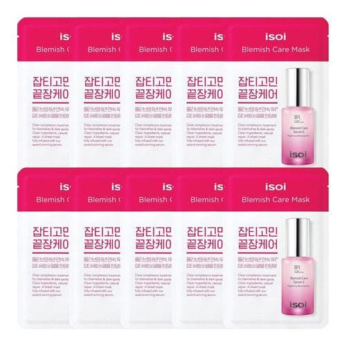 isoi Bulgarian Rose Blemish Care Mask 10 Sheets