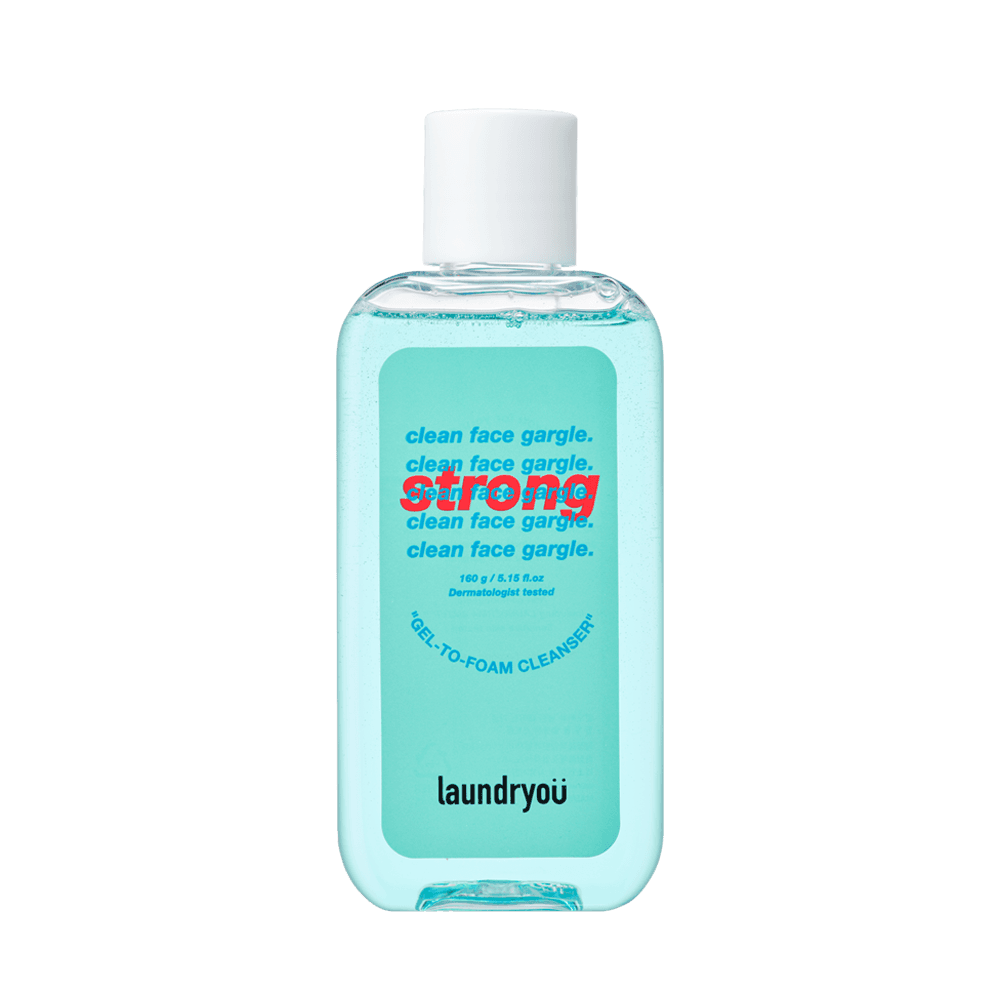 Clean Face Gargle Gel-to-Foam Cleanser Strong