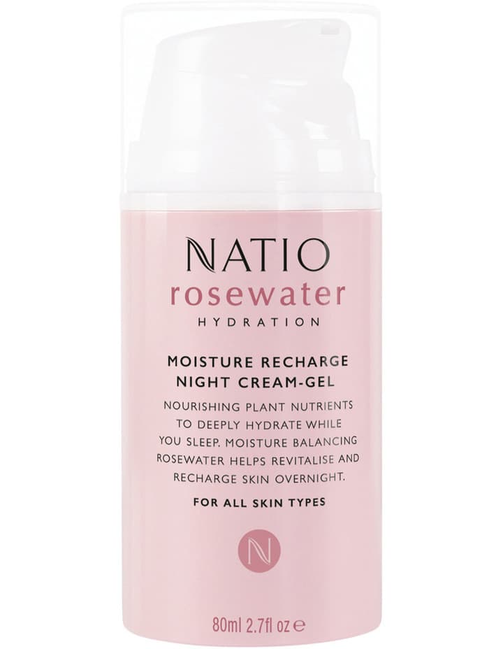 Rosewater Hydration Moisture Recharge Night Cream-Gel