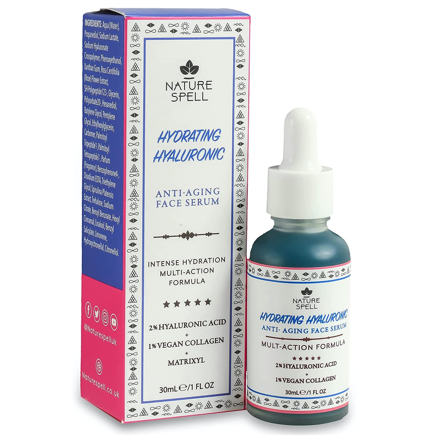 2% Hyaluronic Acid + 1% Vegan Collagen Face Serum