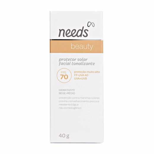 Protetor Solar Facial FPS70 - Bege Escuro