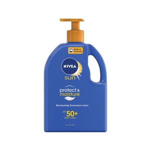 Protect & Moisture Moisturising Sunscreen Pump SPF50+