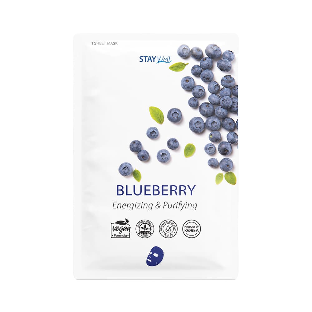  Vegan Blueberry Sheet Mask