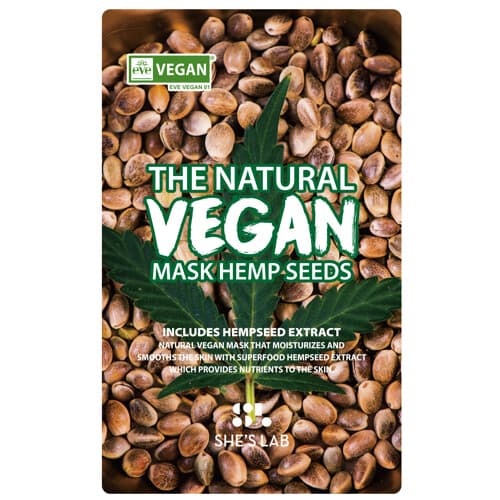 The Natural Vegan Hemp Seeds Mask Sheet