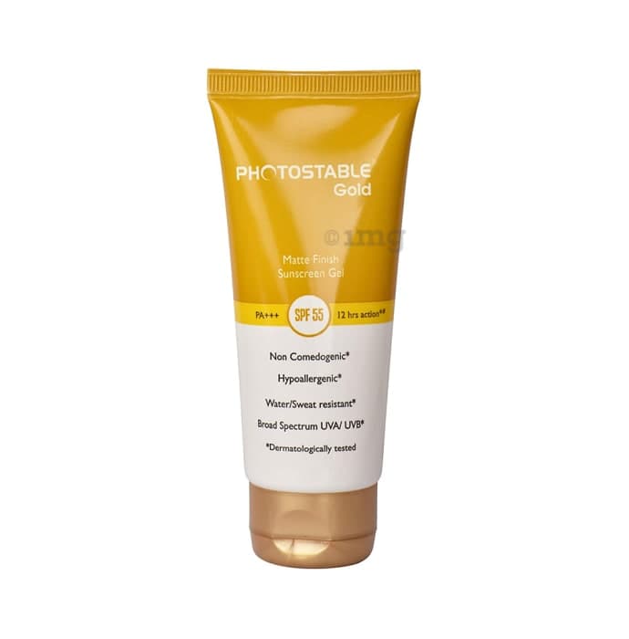 Photostable Gold Sunscreen Gel SPF 55
