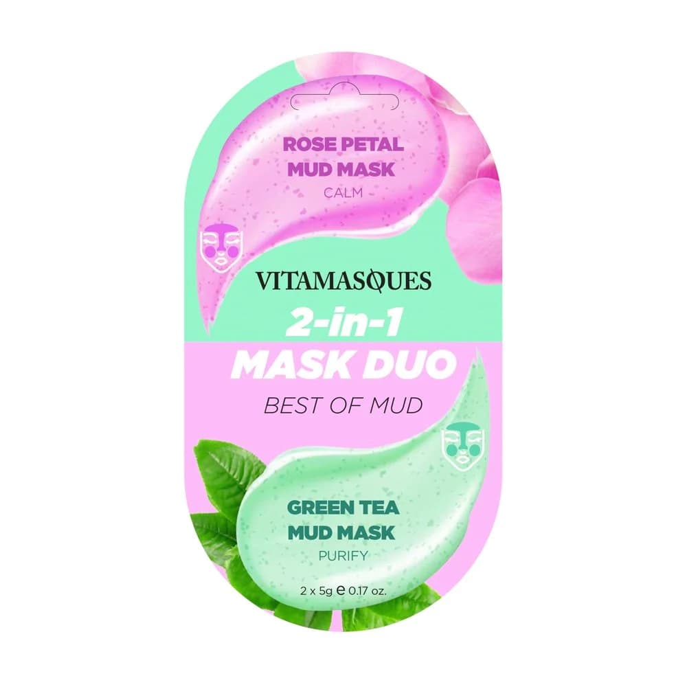 2-in-1 Mask Duo: Best of Mud Mask (Rose Mud Mask)
