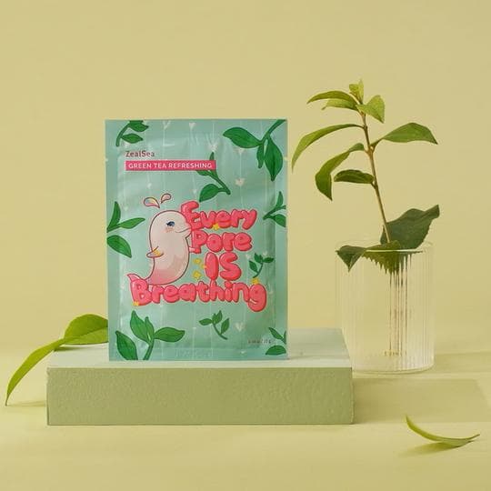 Every Pore Is Breathing Green Tea Refreshing Facial Sheet Mask