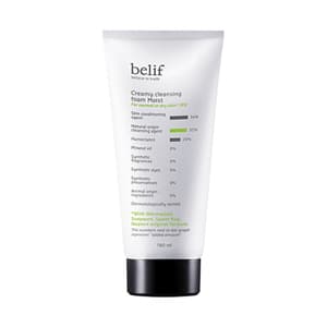 Creamy cleansing foam moist