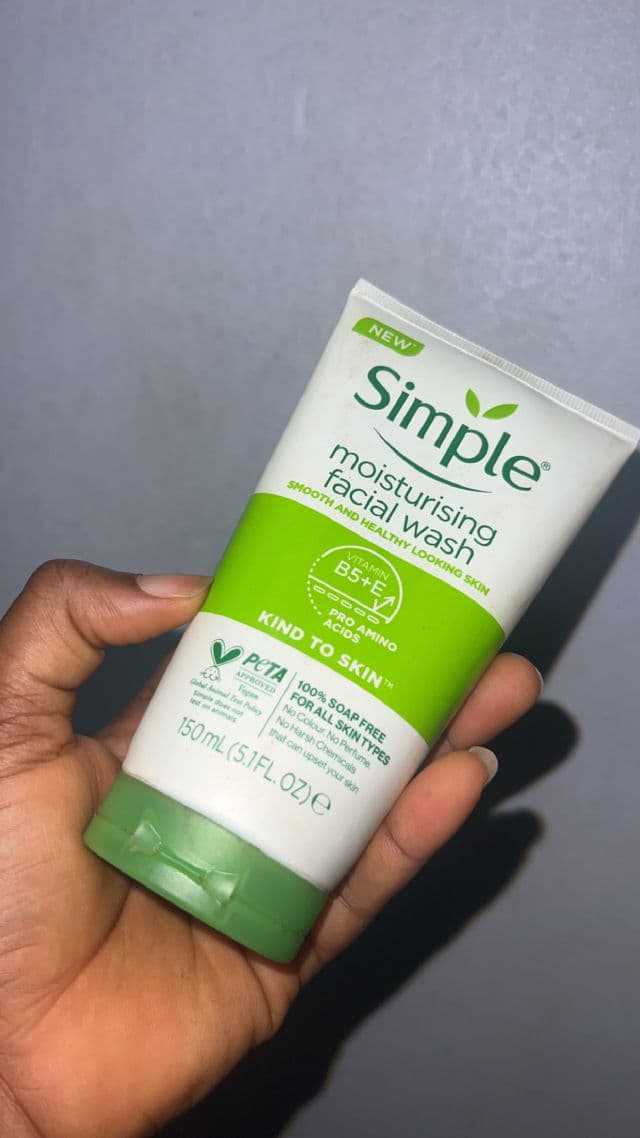 Simple Moisturizing Facial Wash review photo by Firstlady