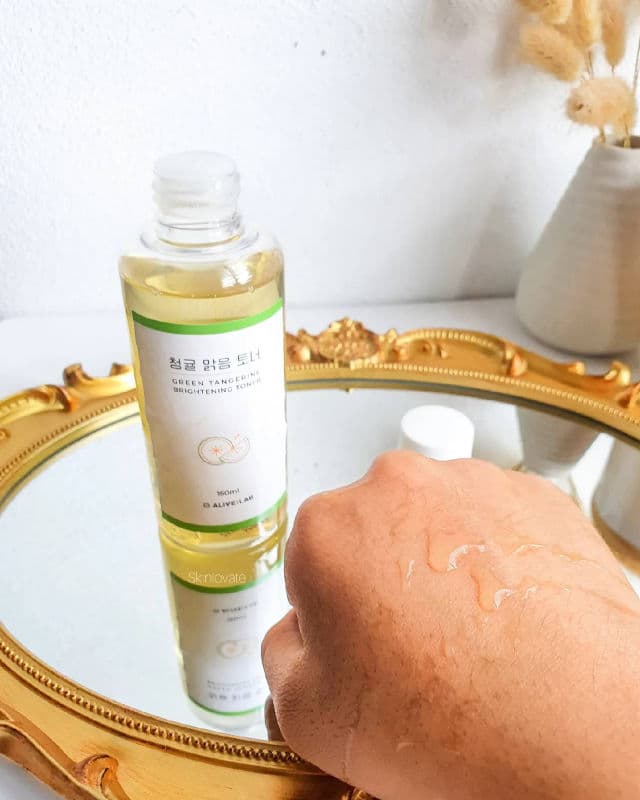 ALIVE:LAB Green Tangerine Brightening Toner review photo by skinlovate