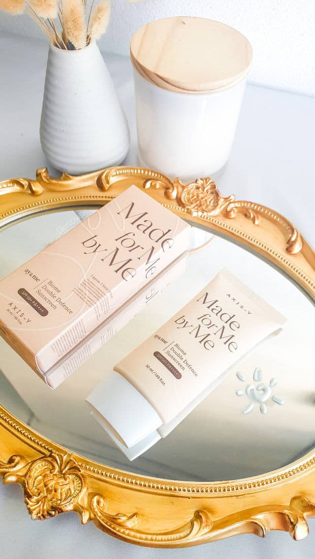 AXIS-Y Biome Double Defense Sunscreen SPF50+ PA++++ review photo by skinlovate