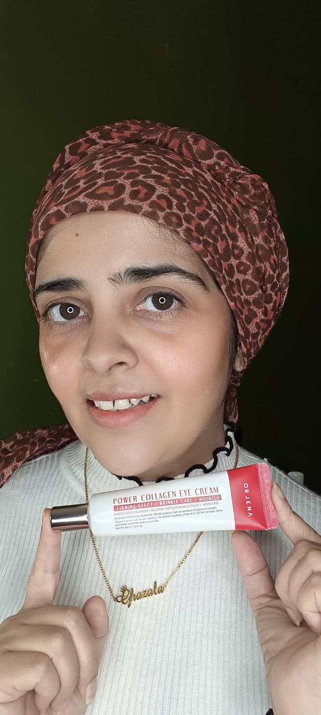 Orjena Power Collagen Eye Cream review photo by ghazalabeautystyle