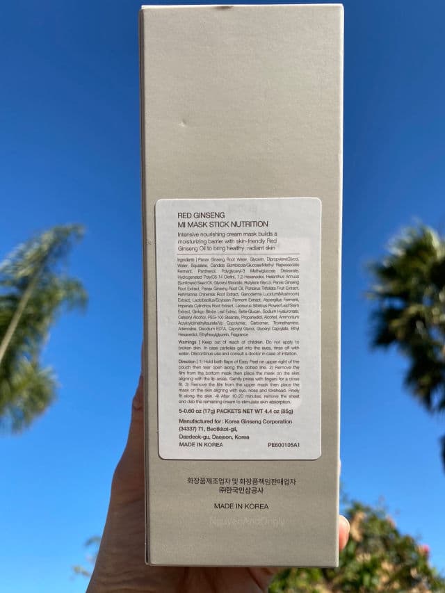 Donginbi Red Ginseng Mi Mask Stick review photo by NguyenAndOngLy