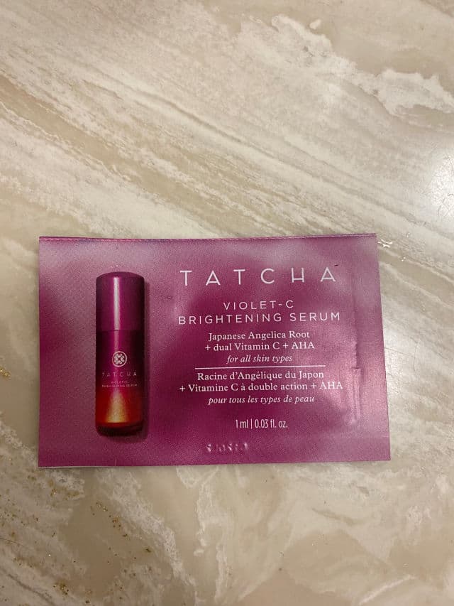 Tatcha Violet-C Brightening Serum 20% Vitamin C + 10% AHA review photo by NguyenAndOngLy