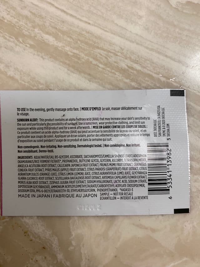 Tatcha Violet-C Brightening Serum 20% Vitamin C + 10% AHA review photo by NguyenAndOngLy