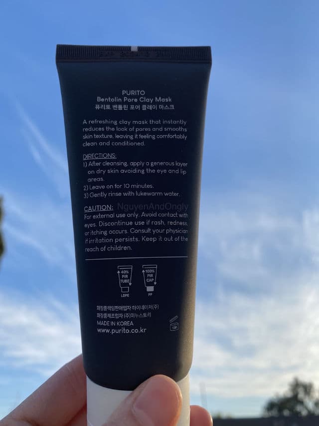 PURITO Bentolin Pore Clay Mask  review photo by NguyenAndOngLy