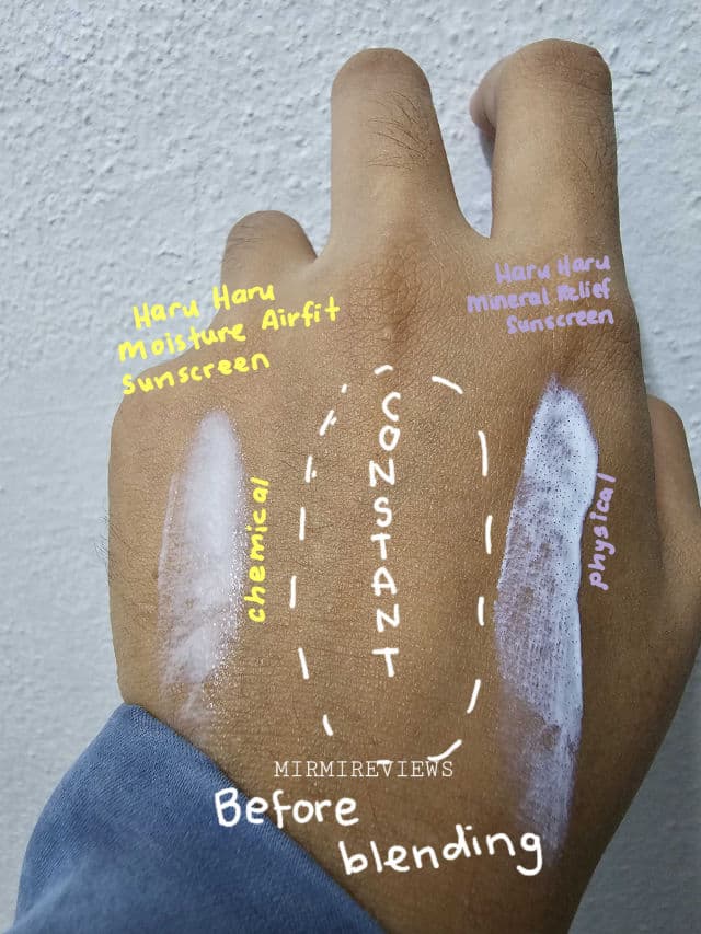HaruHaru WONDER Black Rice Moisture Airyfit Sunscreen SPF50+/PA++++ review photo by mirmi