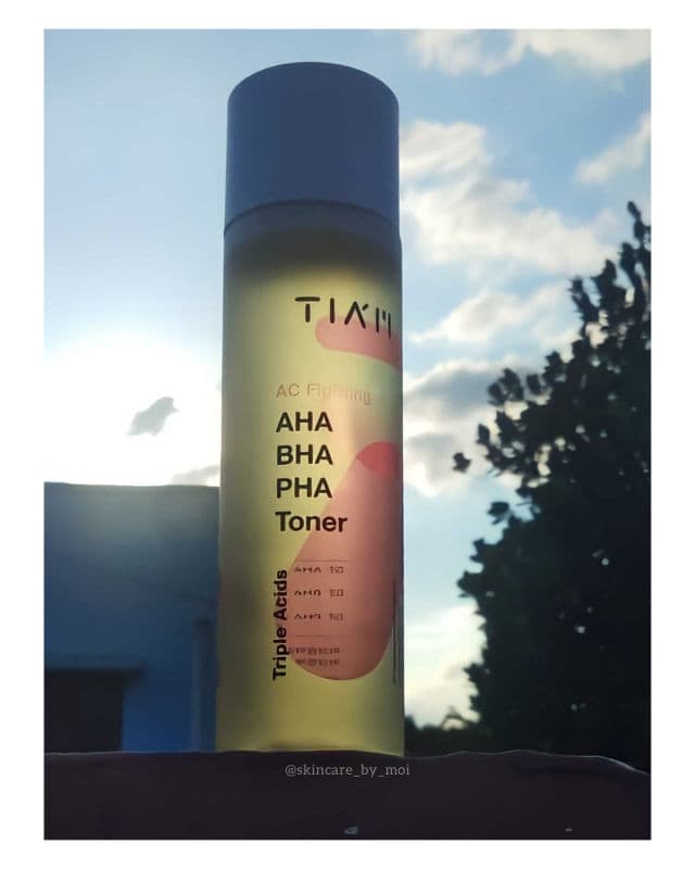 TIAM AC Fighting AHA BHA PHA Toner review photo by skincarebymoi