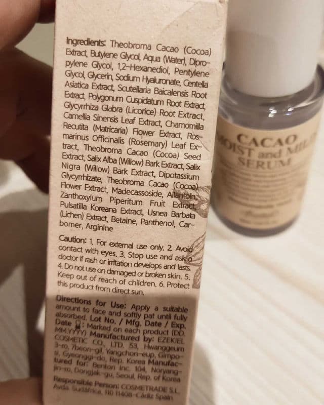 BENTON Cacao Moist and Mild Serum review photo by mazeltam