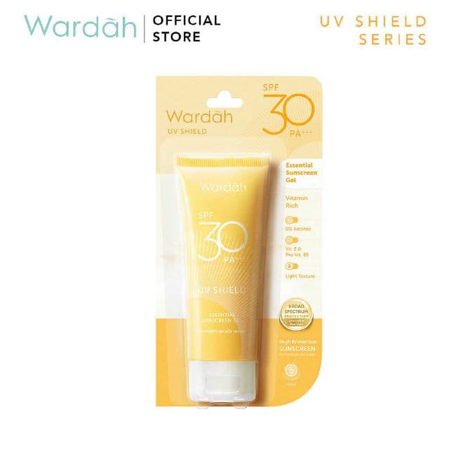 Wardah UV Shield Essential Sunscreen Gel SPF 30 PA+++ review photo by askinsofr 
