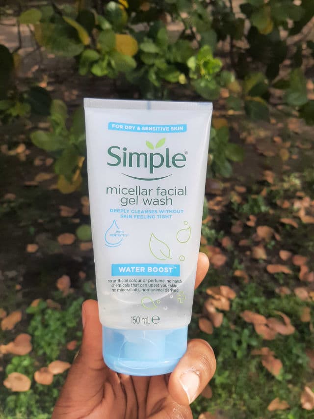 Simple Water Boost Micellar Cleansing Facial Gel Wash review photo by Susubee