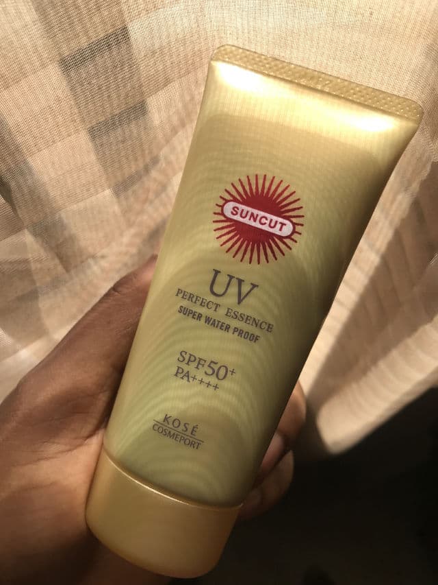 Kose Cosmeport Suncut UV Essence Super Waterproof review photo by skincarebiased