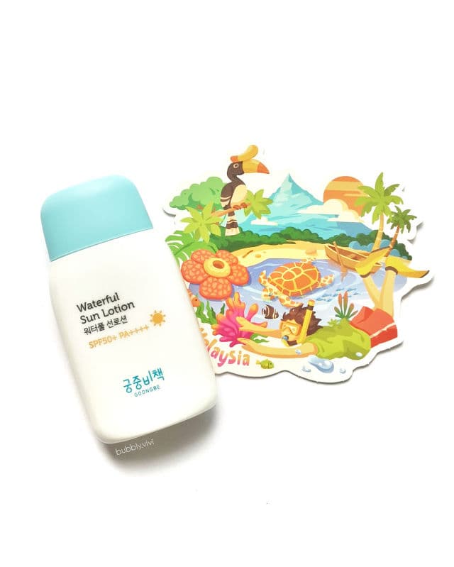 Goongbe Waterful Sun Lotion SPF50+ PA++++ review photo by bubblyvivi