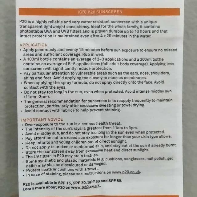 Riemann P20 SPF50 review photo by SashaGrace