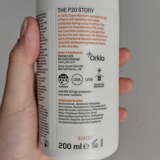 Riemann P20 SPF50 review photo by SashaGrace