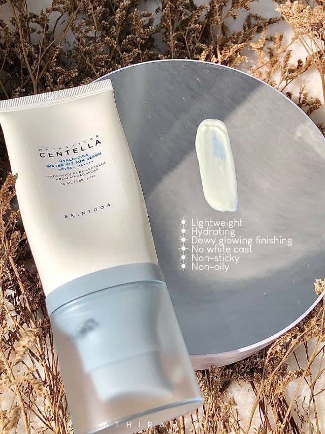 SKIN1004 Madagascar Centella Hyalu-Cica Water-Fit Sun Serum SPF50+ PA++++ review photo by athirahlani