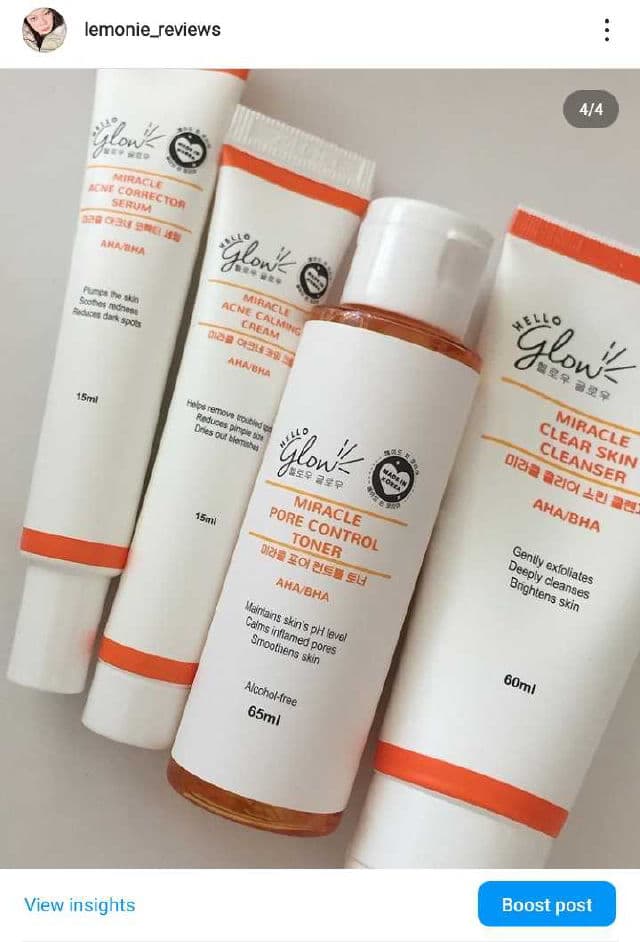 Hello Glow Blemish Miracle Set - Cleanser review photo by Lemonie