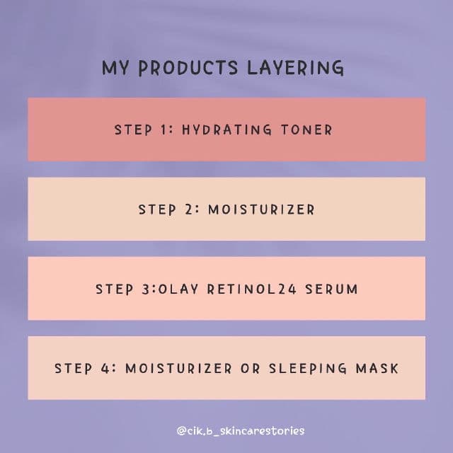 Olay Retinol 24 Night Serum review photo by cikbskincarestories