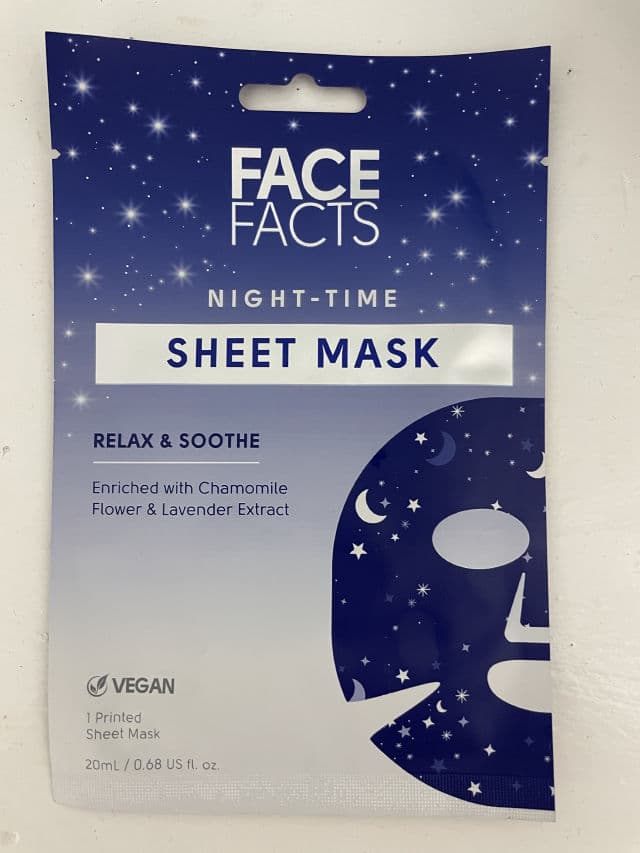 Face Facts Night-Time Sheet Mask review photo by Skincareandfood