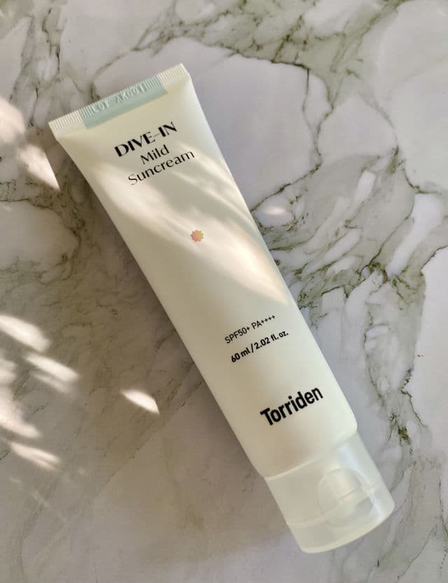 Torriden Dive-in Mild Sun Cream SPF 50+ PA++++ review photo by thespringbelle