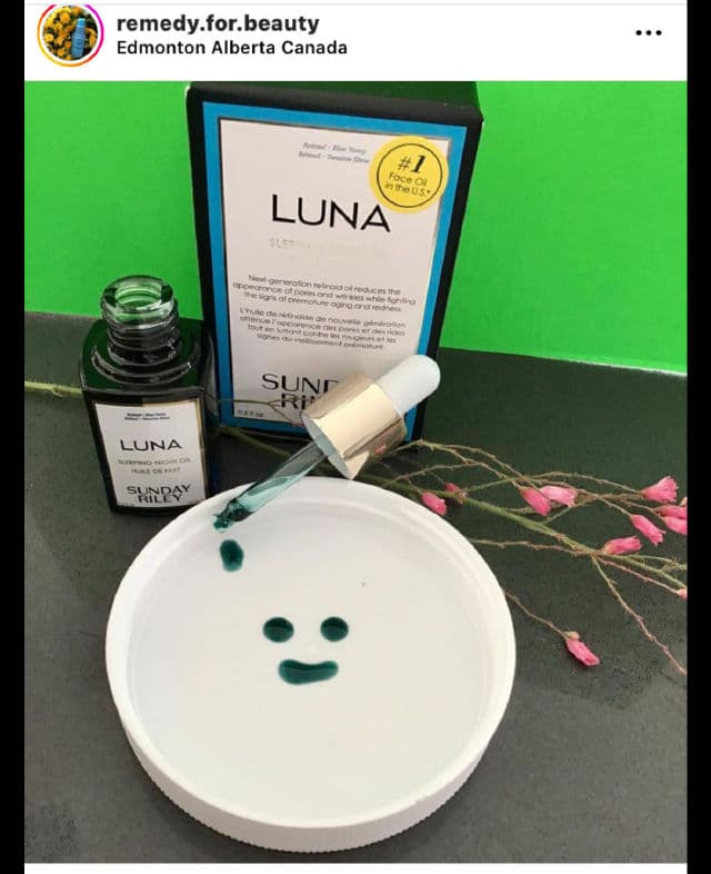 Sunday Riley Luna Sleeping Night Oil review photo by remedyforbeauty