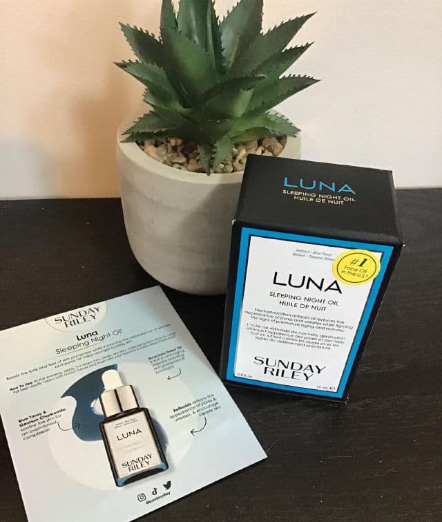 Sunday Riley Luna Sleeping Night Oil review photo by remedyforbeauty