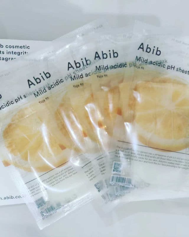 Abib Mild Acidic pH Sheet Mask Yuja Fit review photo by Naturalskinismygoal