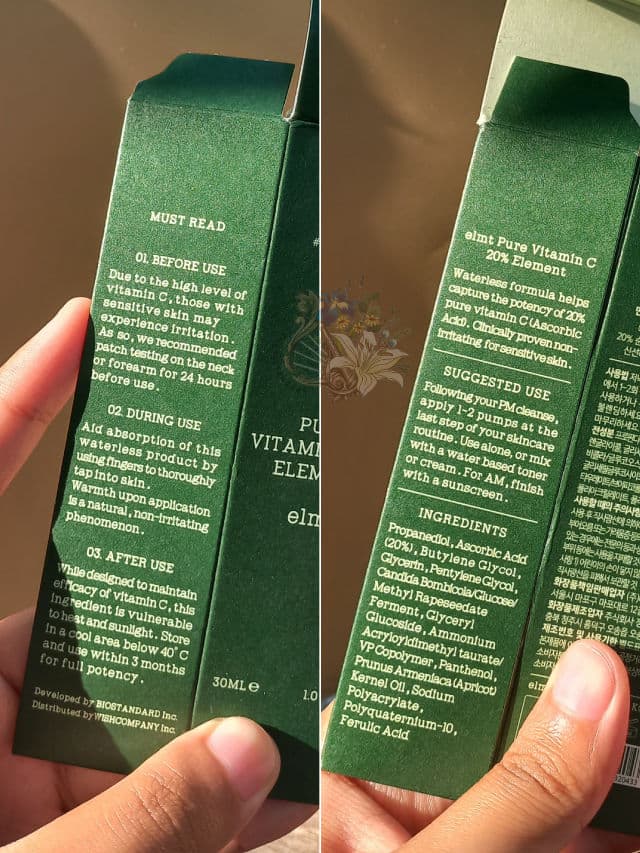 elmt Frameless Pure Vitamin C 20% Element review photo by yournoctiphany